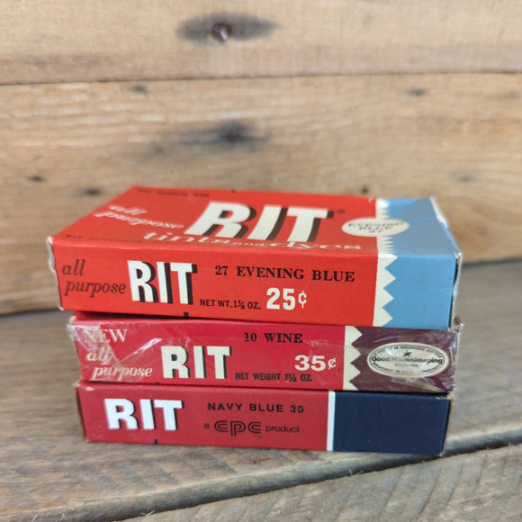 Vintage RIT Dye Still in Original Unopened Boxes - Picture 5 of 11